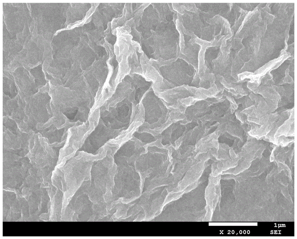 Stannic oxide/graphene/carbon composite material and preparation method thereof