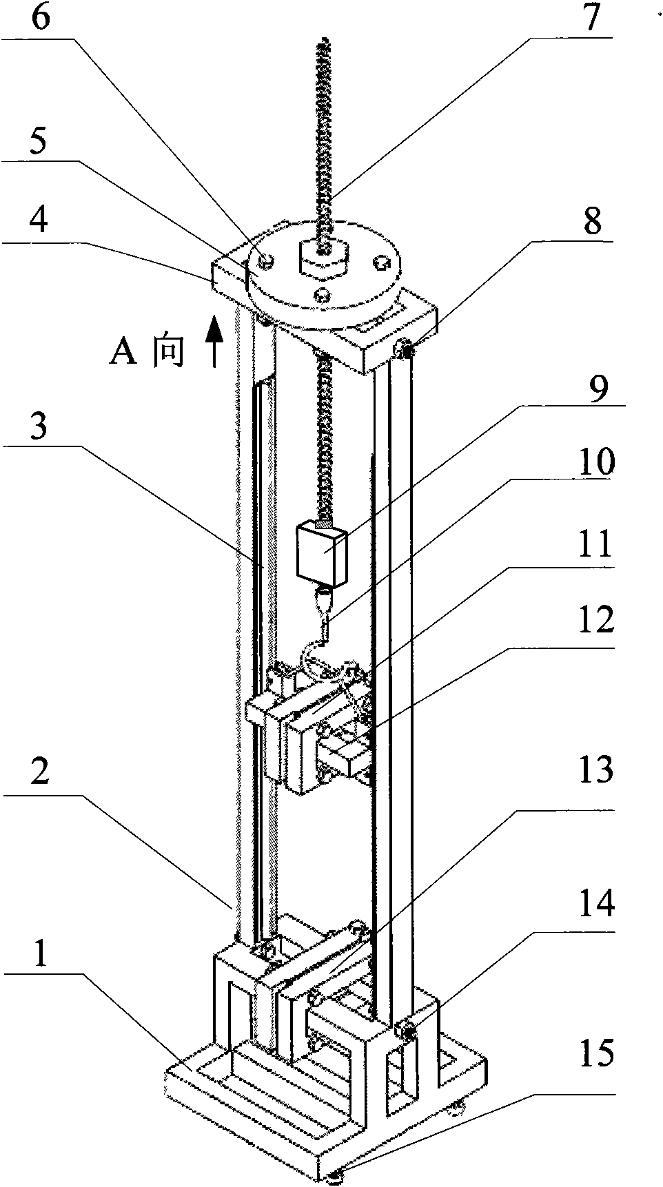 Field portable experiment system for tensile mechanical property of plant root system