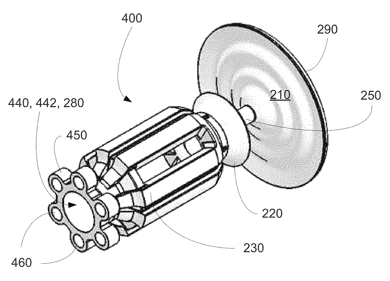 Integrated single-piece antenna feed