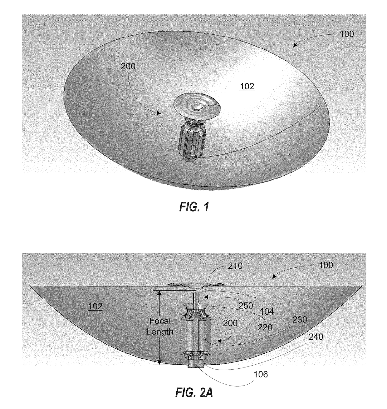 Integrated single-piece antenna feed