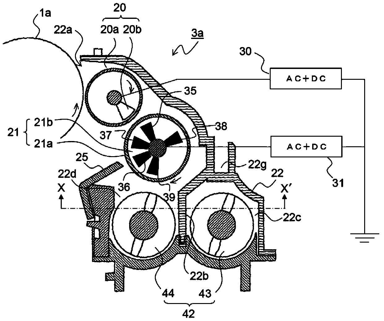 Developing device and image forming device having same