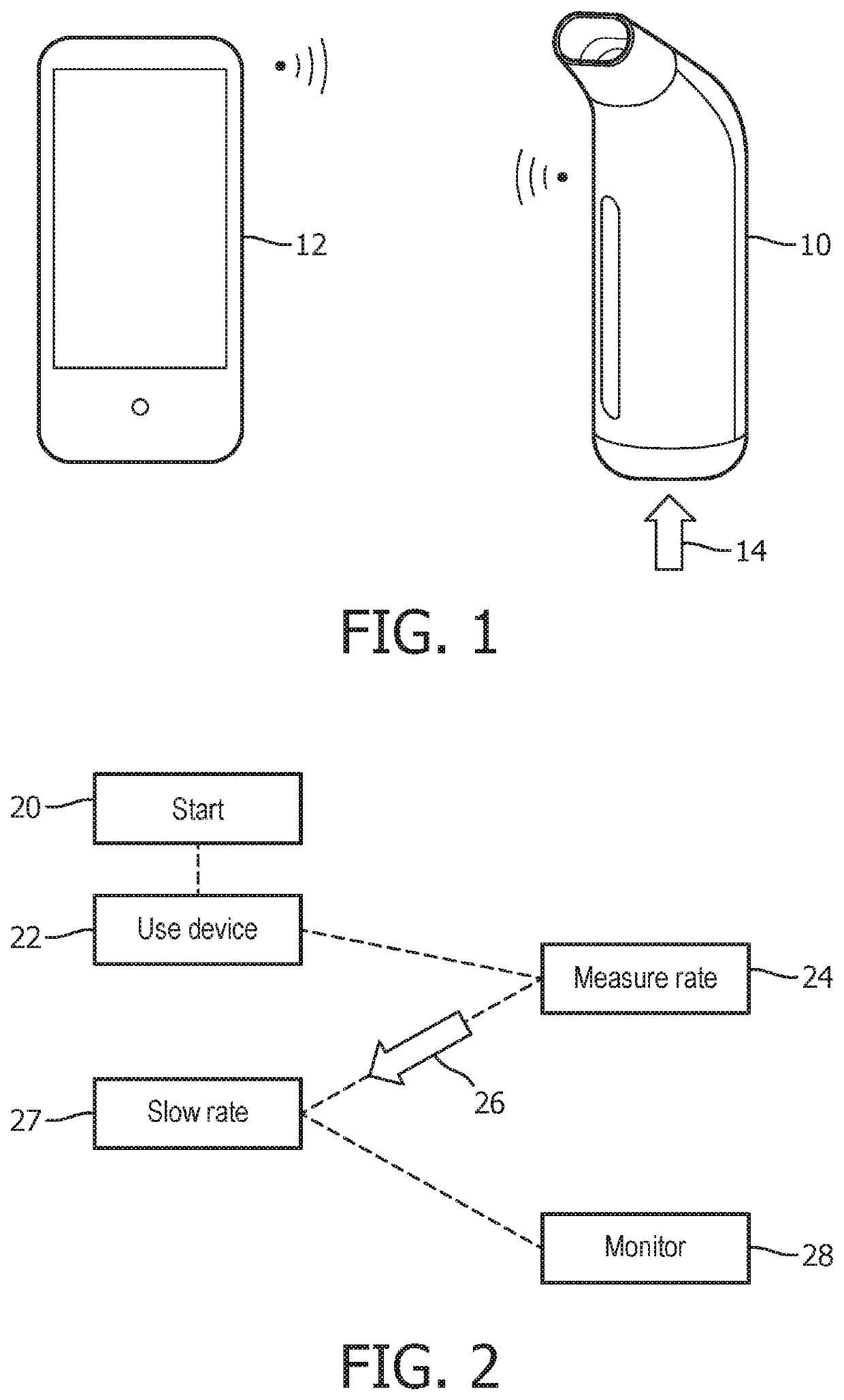 Breathing training, monitoring and/or assistance device