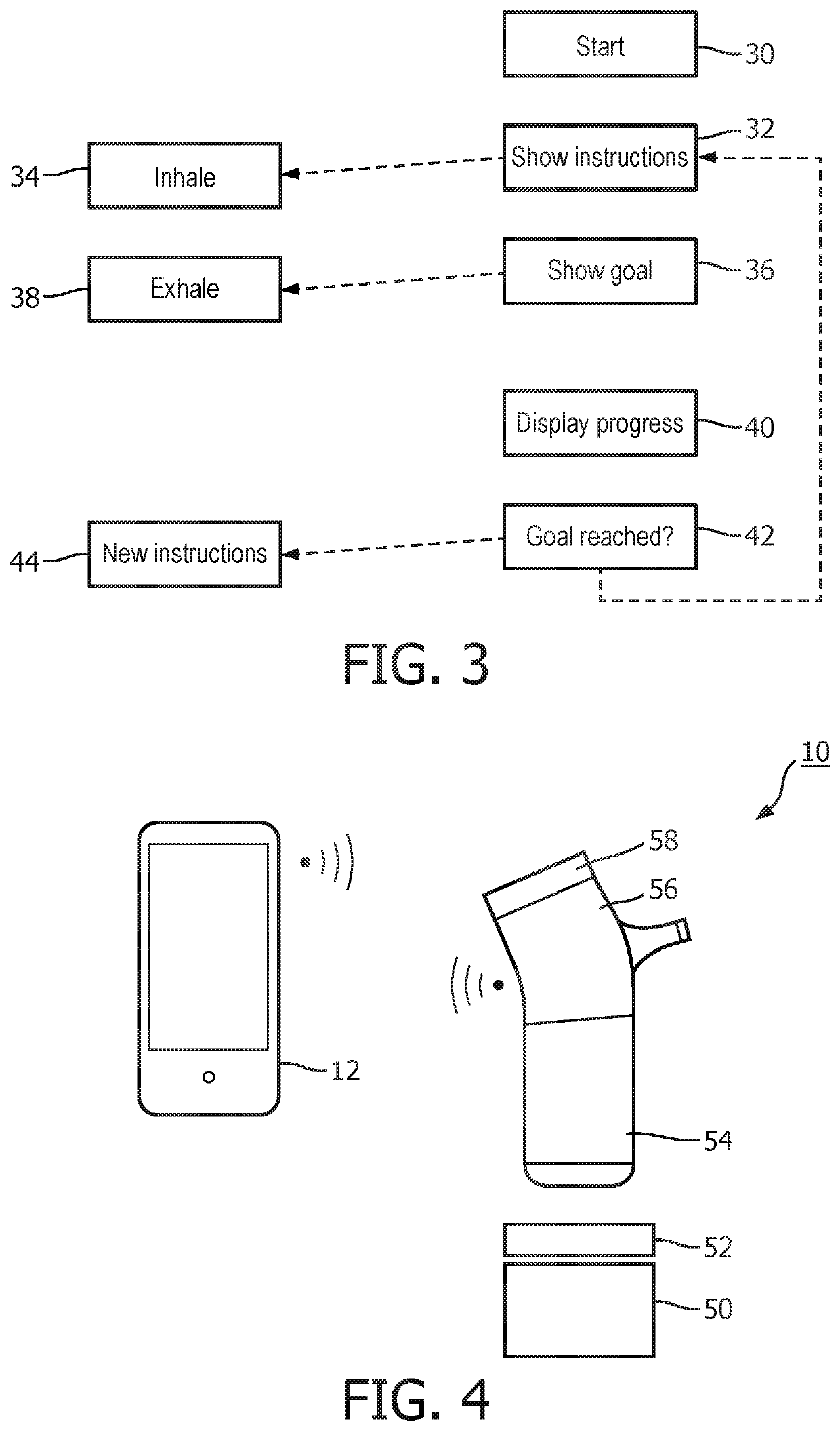 Breathing training, monitoring and/or assistance device