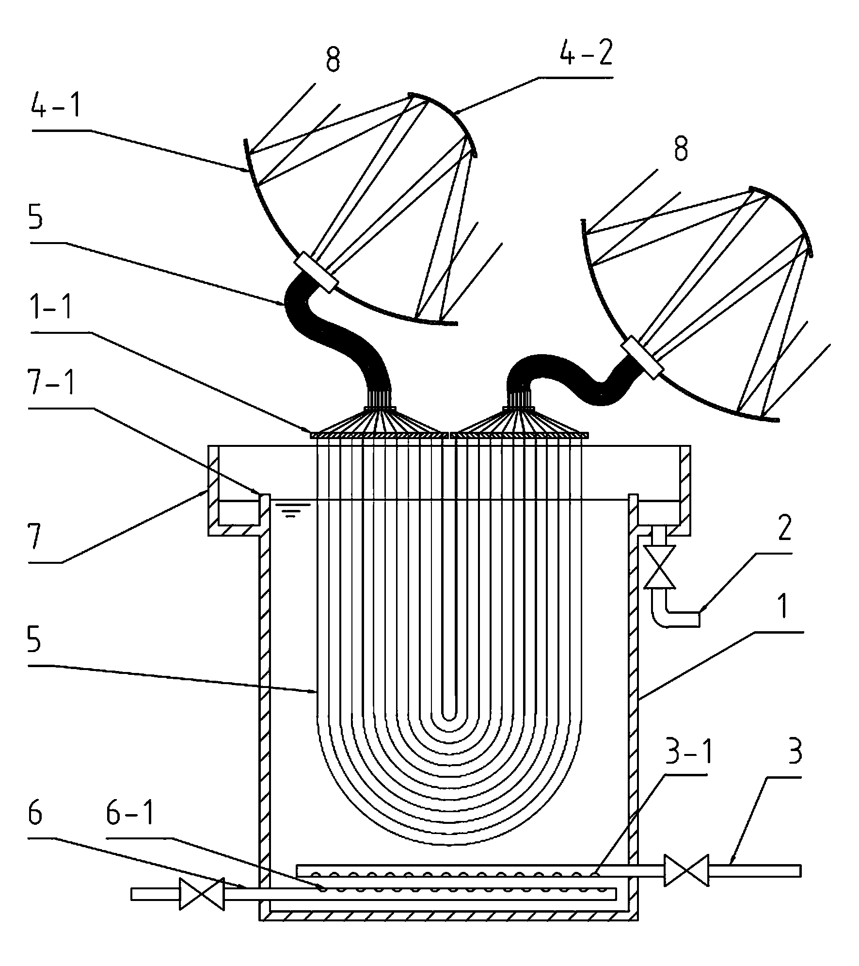 Method for processing wastewater by using photocatalytic reaction, and photocatalytic reactor