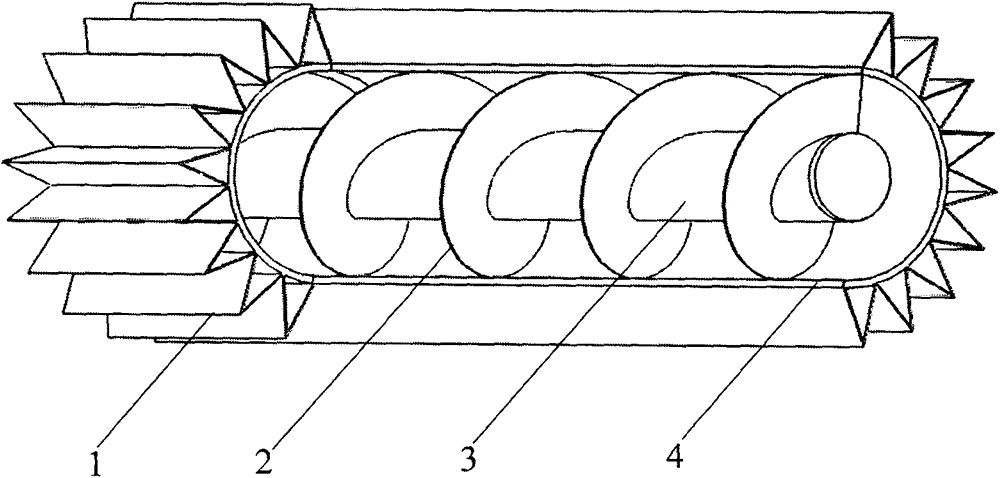 Double-side strengthened heat transfer smoke tube of vertical gas-fired hot water boiler