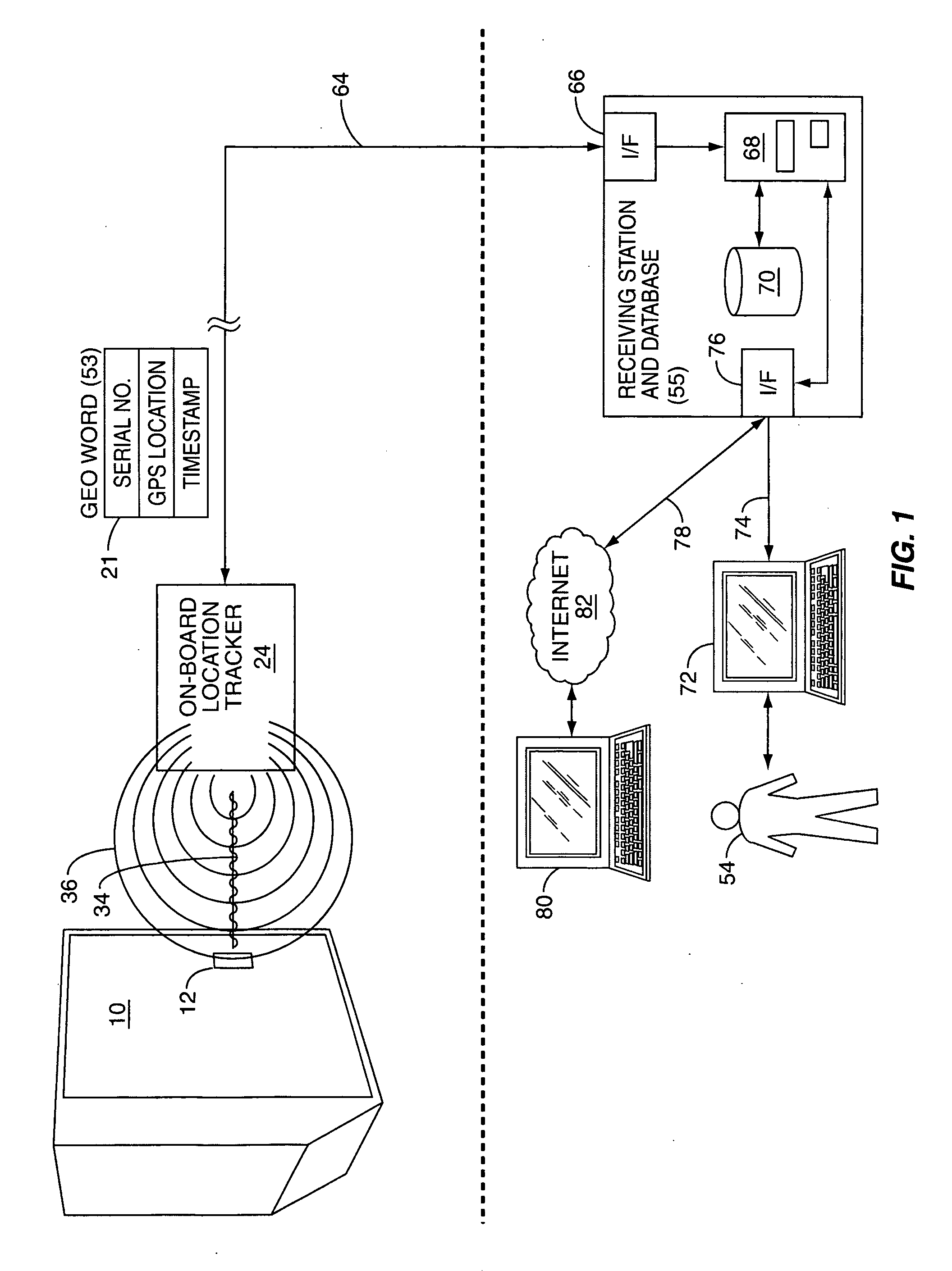 Passive container tracking device, system, and method