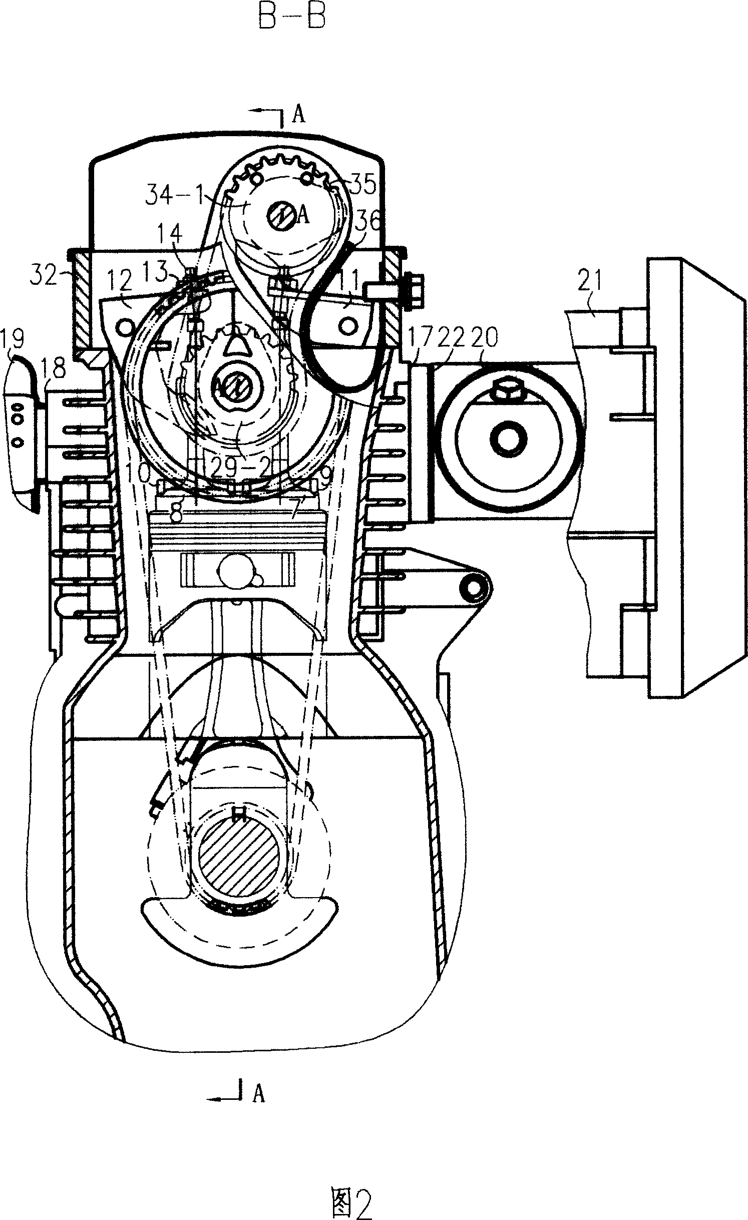 Overhead cam engine