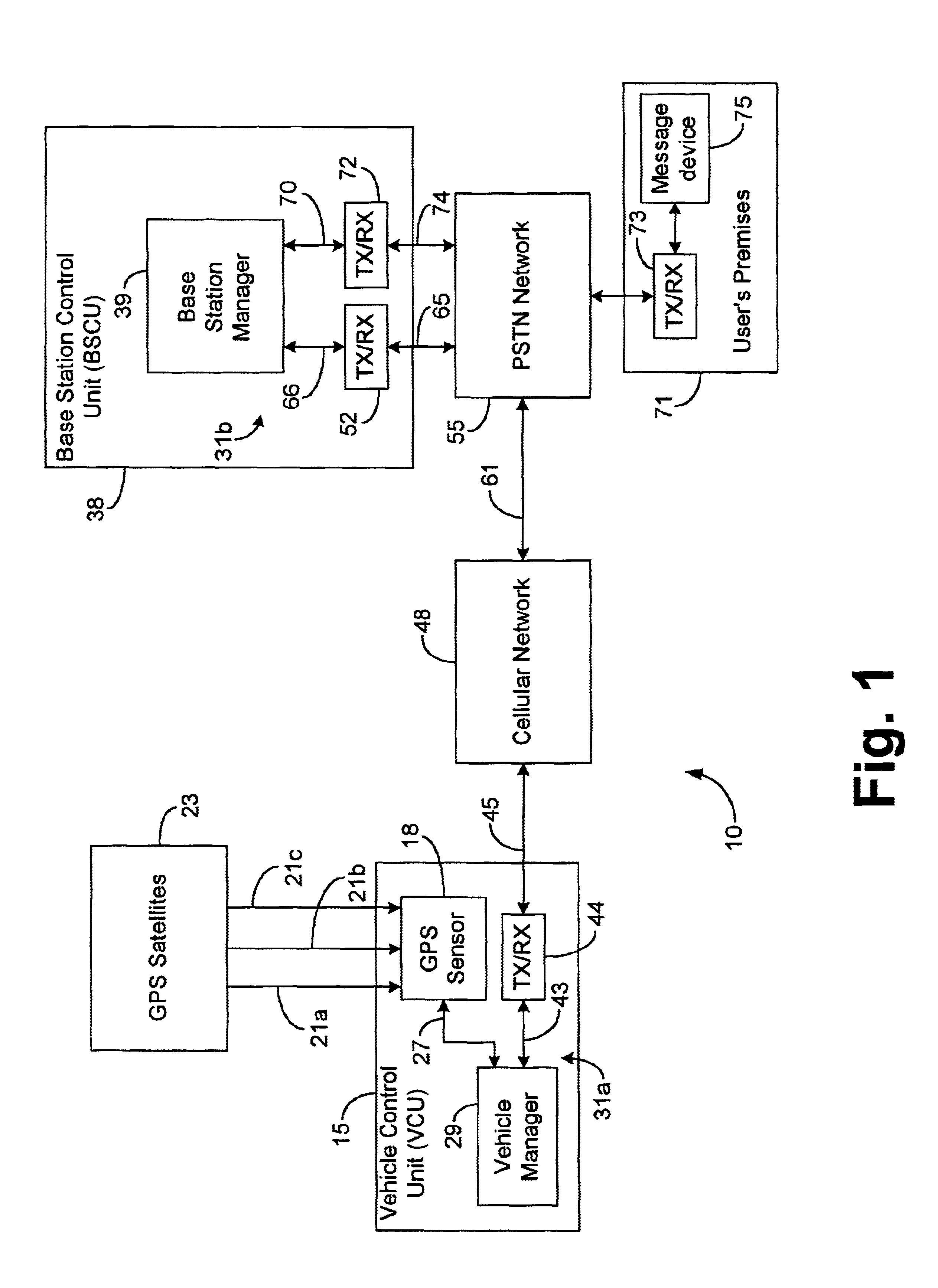 System and method for activation of an advance notification system for monitoring and reporting status of vehicle travel