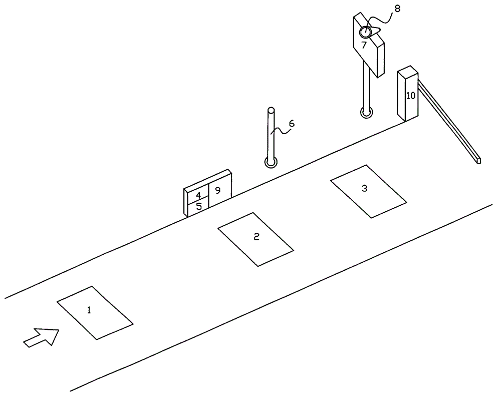 Light Modulation Highway Toll Station Service Satisfaction Evaluation System Device