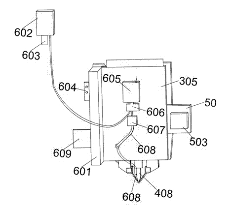 Eliminating scaling powder device and method used for hard disk drive printed circuit board (PCB) processing