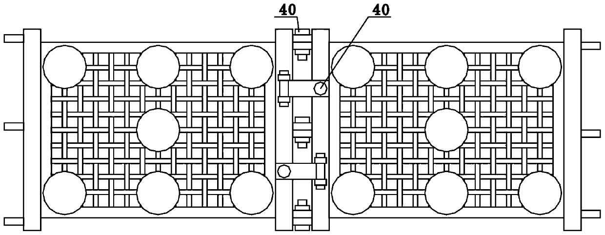 Bracket for spray anchor net support construction for high seismic zone crushing area