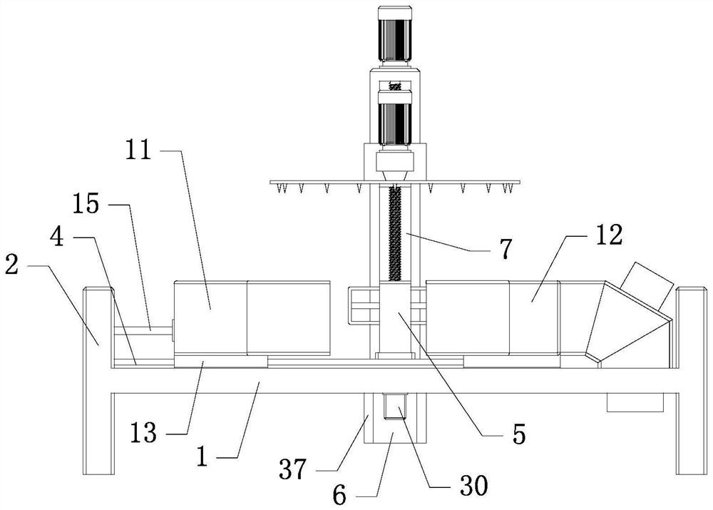 Cutting device for waste tire machining