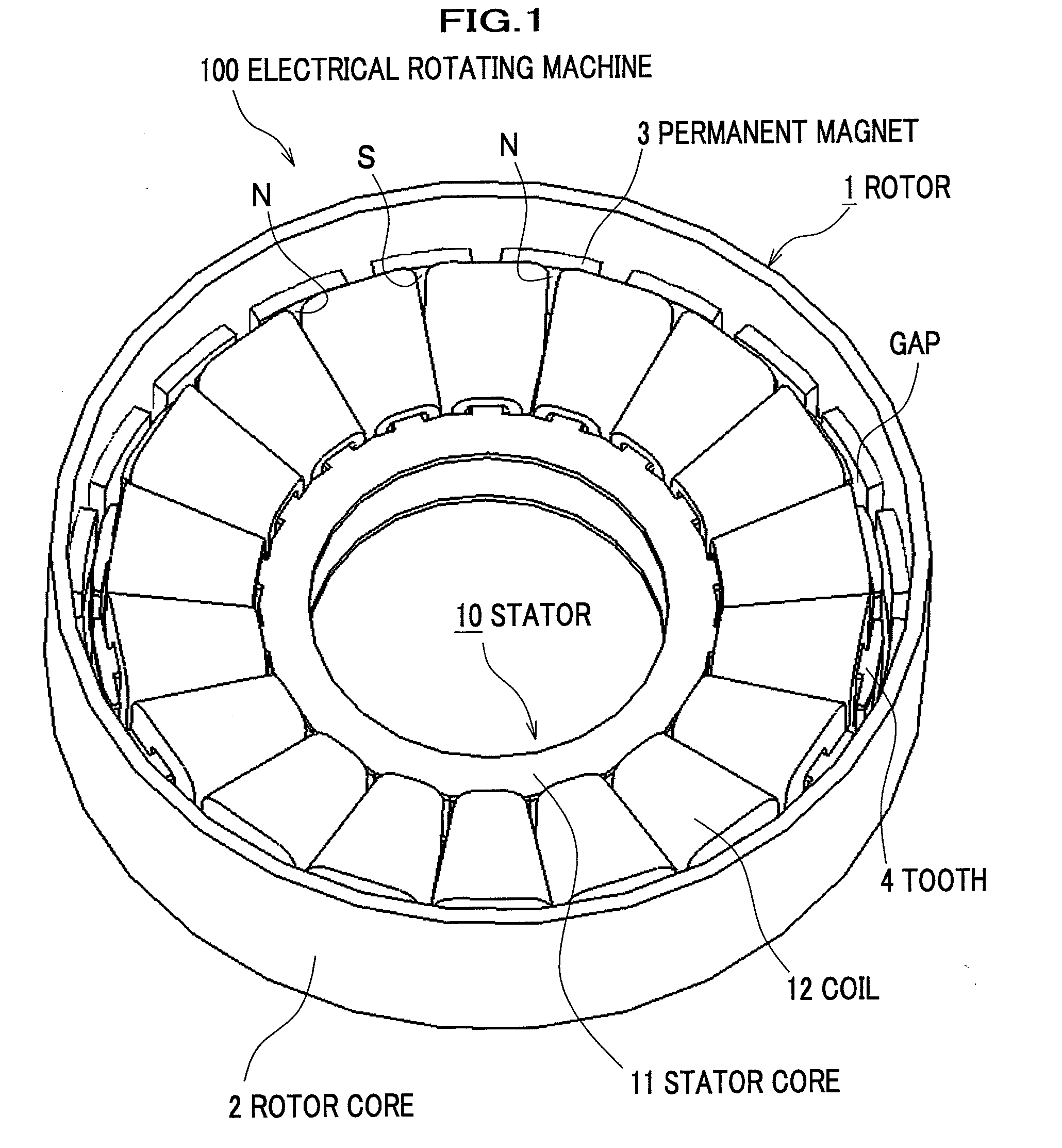 Electrical rotating machine