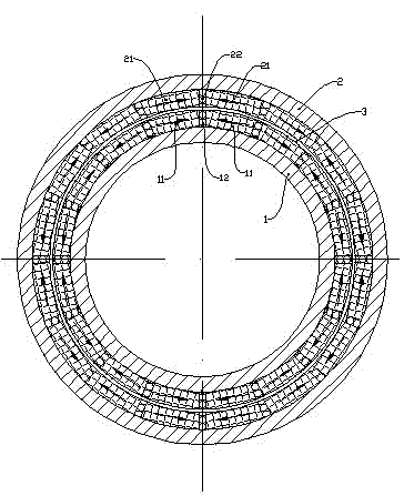 Interaxial permanent magnet coupling mechanism