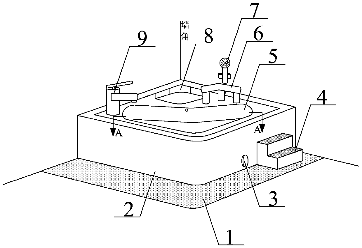 Bathtub with anti-skid function