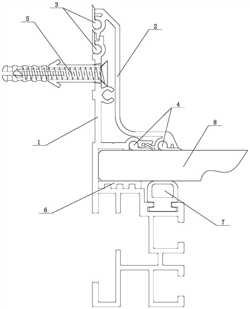 Cabinet countertop water retaining assembly