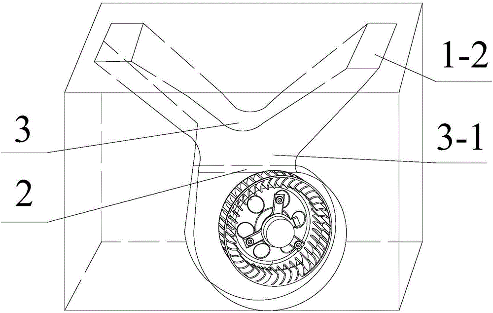 Air purifier with branched wind outlet duct