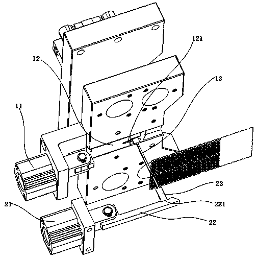 LED lamp bead fill-in machine die