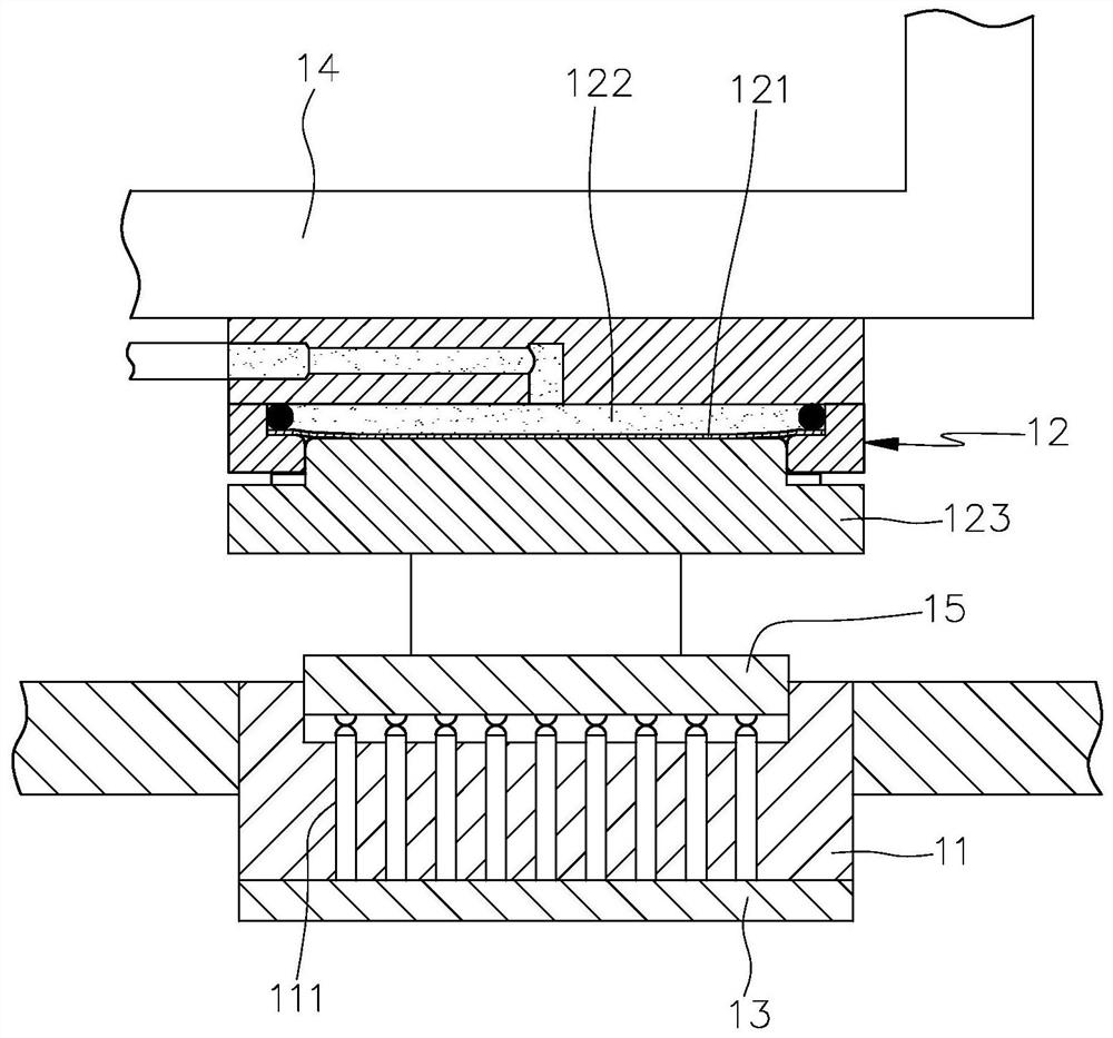 Electronic component operation device and operation classification equipment applying same