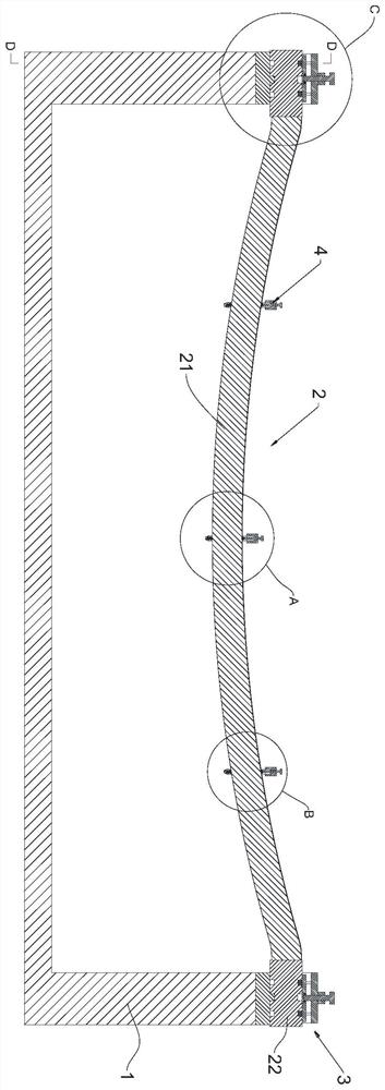 Distributing device used after non-woven fabric is slit