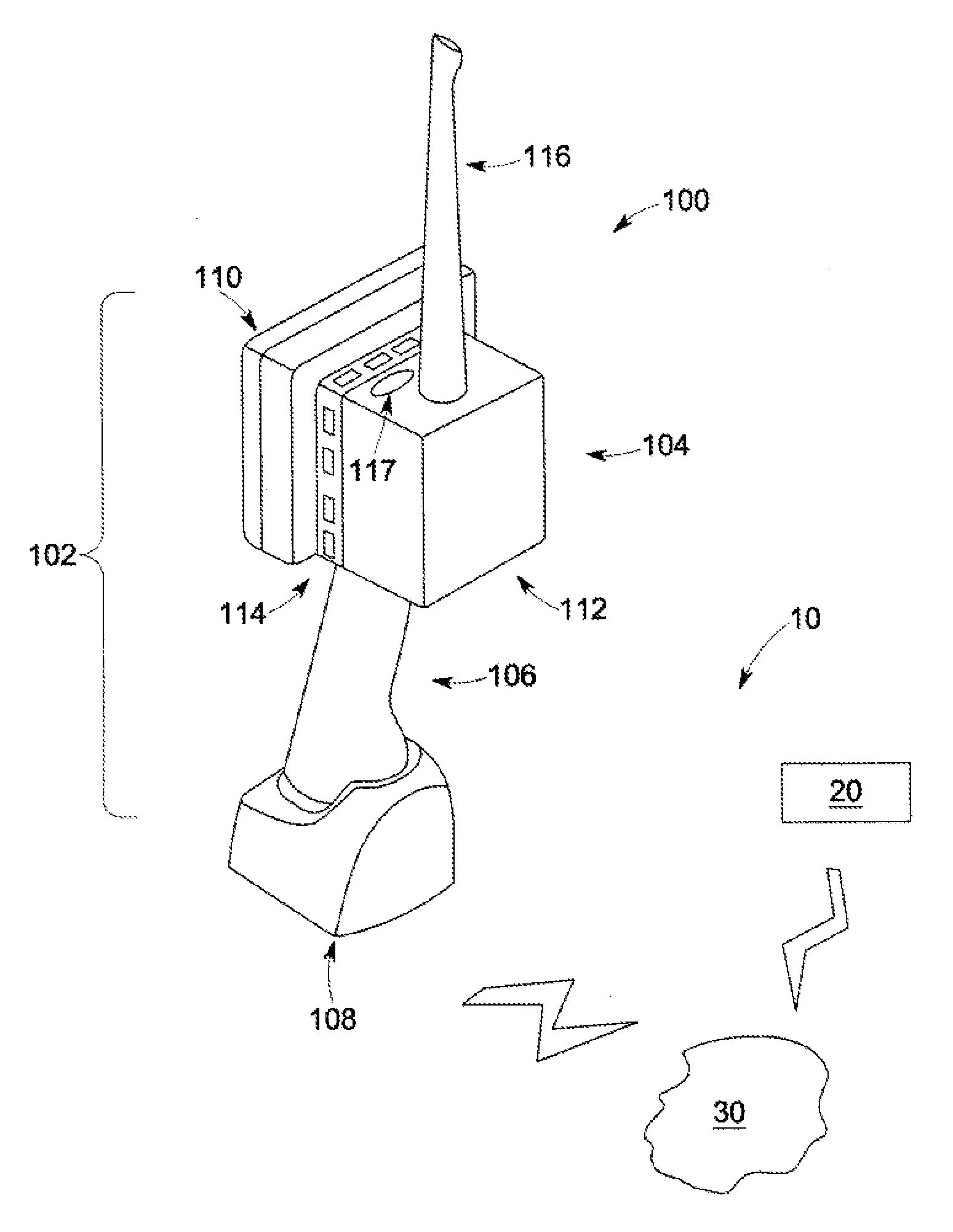 Inspection system deploying portable handset with active cooling feature