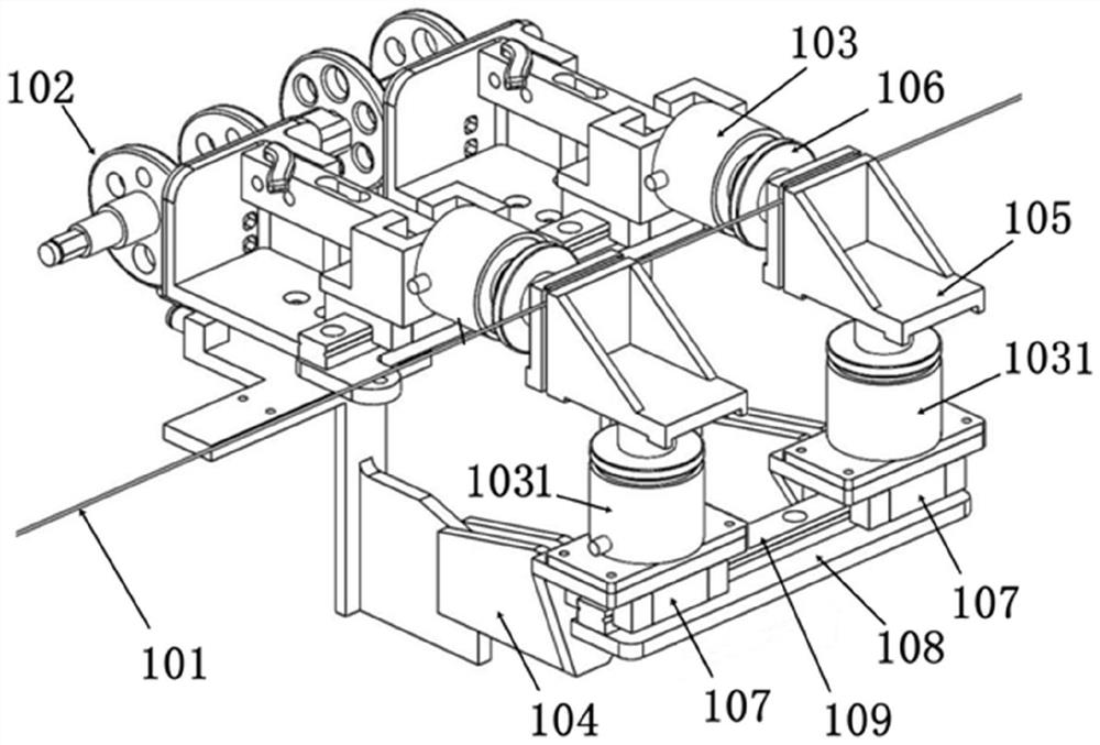 Interventional surgical robot guide wire friction force feedback device and method