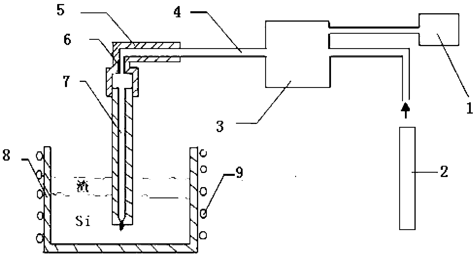 Method for removing boron in polycrystalline silicon