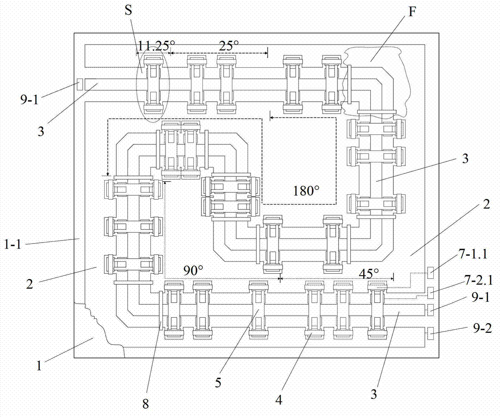 Five-bit X wave band phase shifter