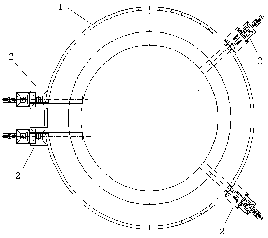 A uniform coal feeding device for a three-waste mixed combustion furnace