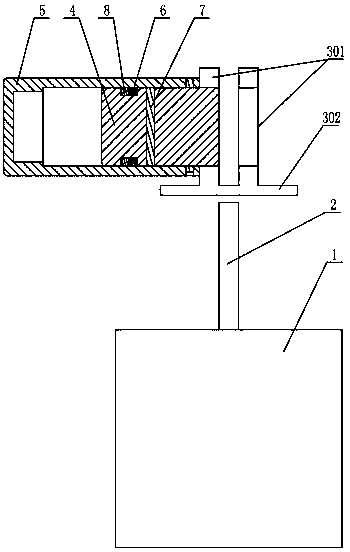 Deep-sea self-induction emergency load dumping mechanism