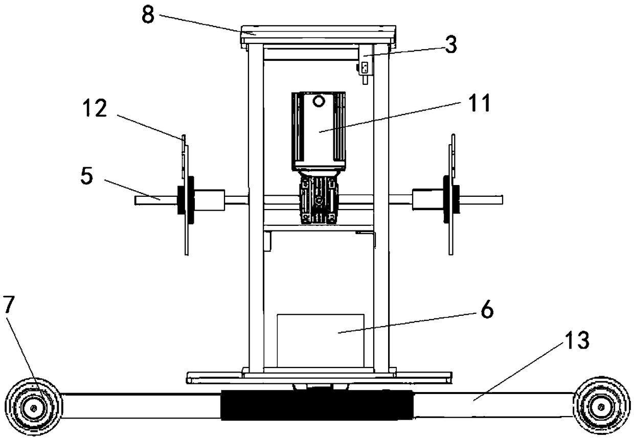 Tunnel section measurement device and measurement method thereof