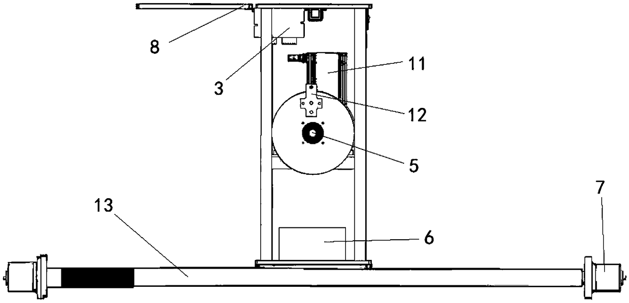 Tunnel section measurement device and measurement method thereof