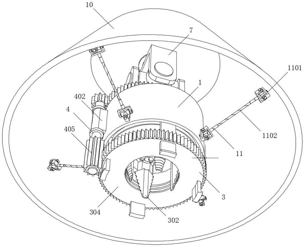 Multi-angle flexible control drill ring