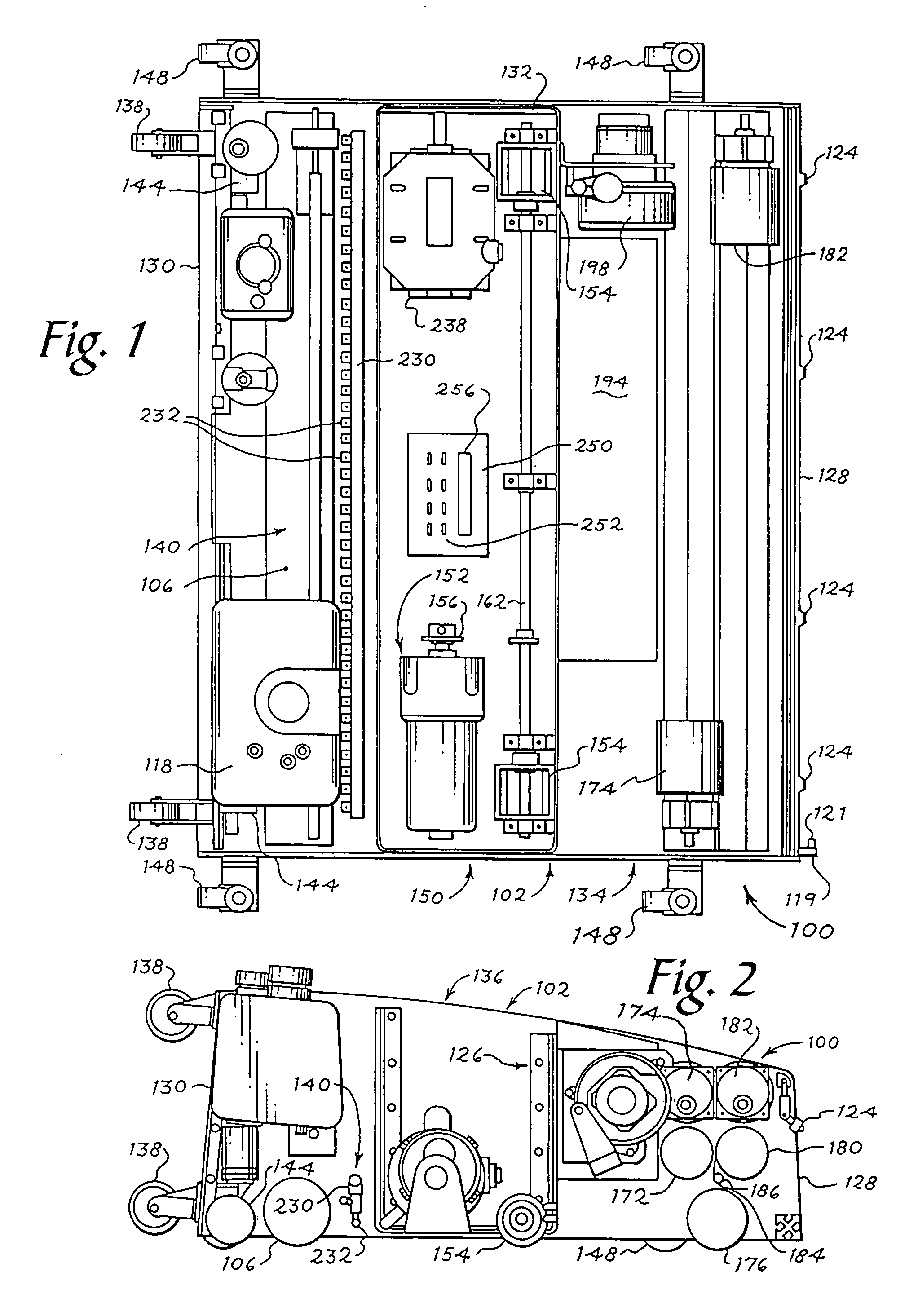 Bowling lane conditioning machine