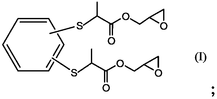 Sulfur-containing epoxide resin and preparation method thereof