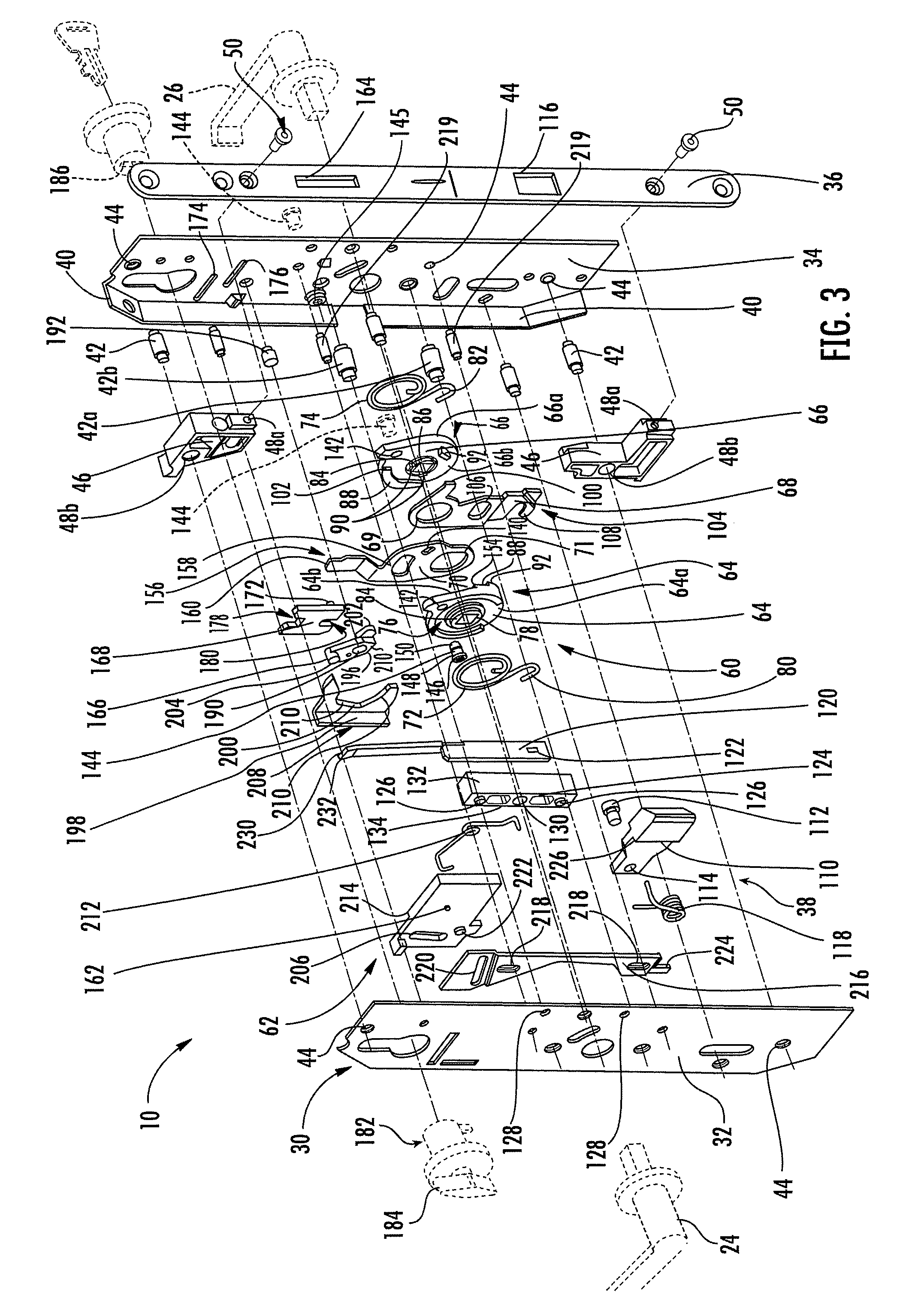 Lock assembly with Anti-panic feature and associated method