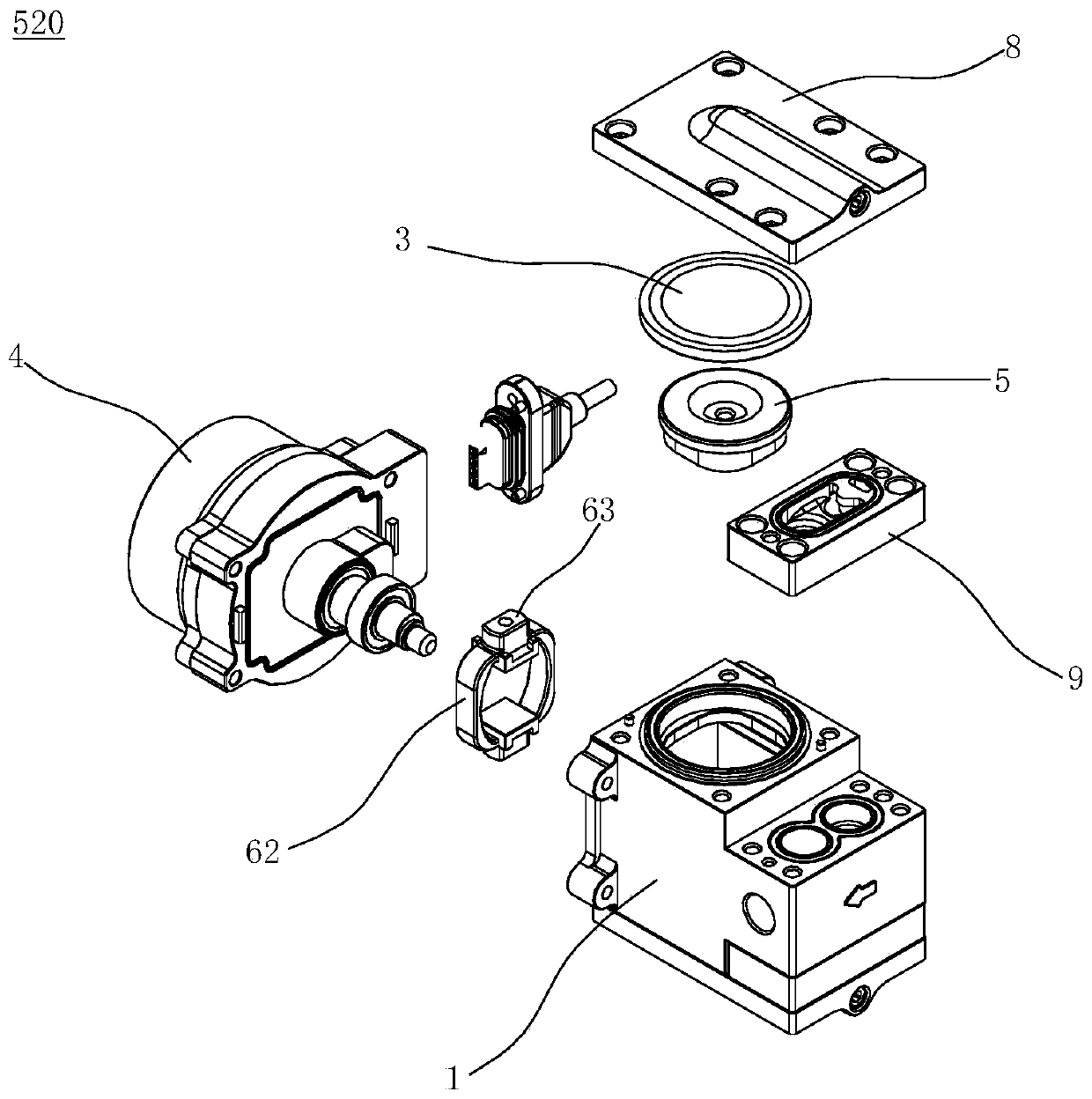 Diaphragm pump for agricultural plant protection machine and the agricultural plant protection machine