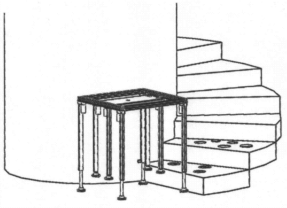 Climbing method for a robot capable of climbing steps with any angle of rotation and any step surface