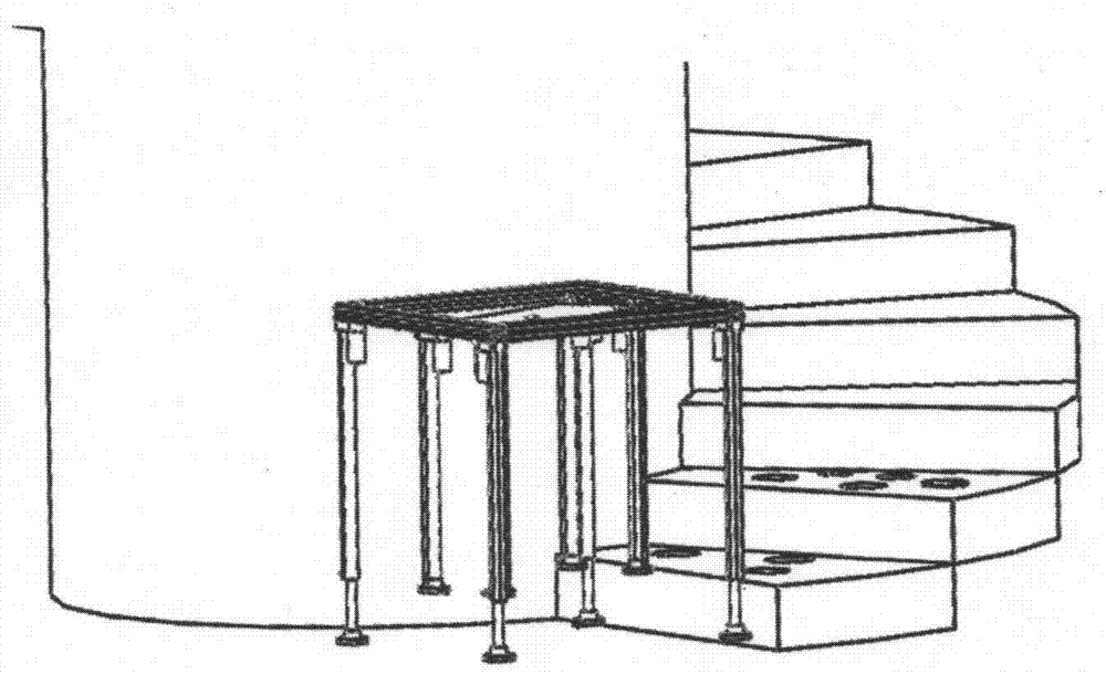 Climbing method for a robot capable of climbing steps with any angle of rotation and any step surface