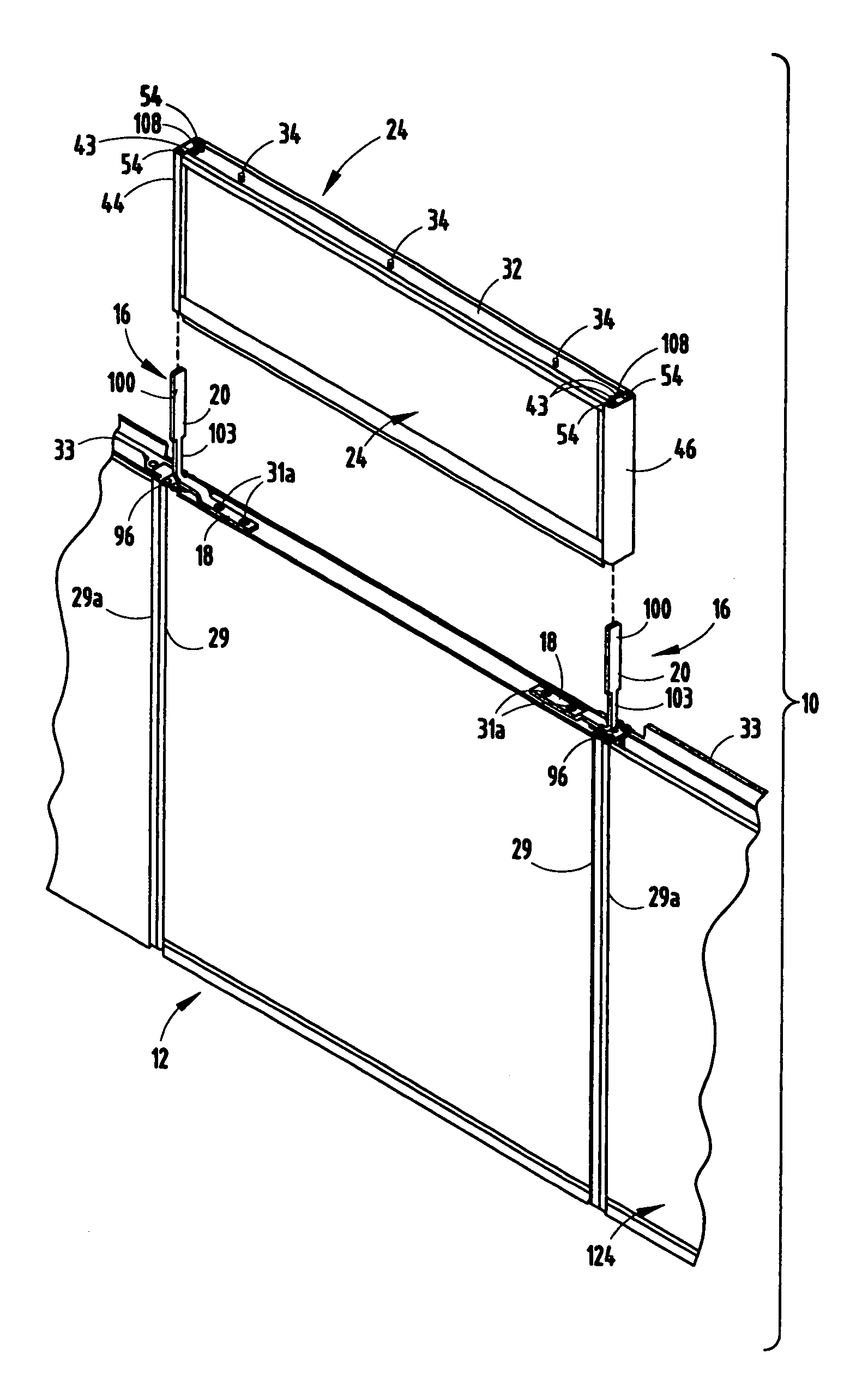 Stack-on panel assembly