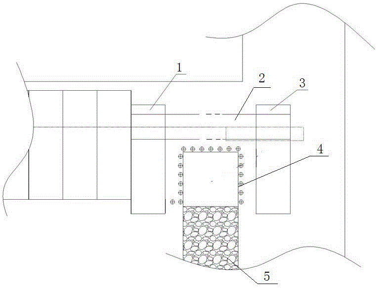 Formwork filling construction technology between gob-side entry retaining frame