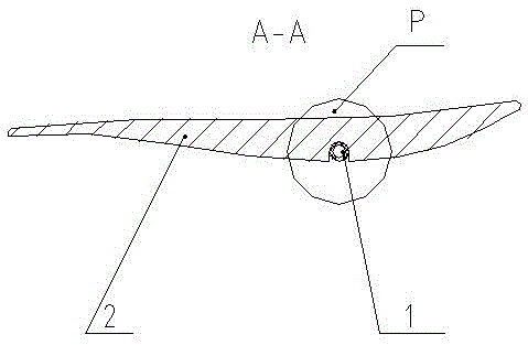 Air supplementing structure for runner blades for water turbine