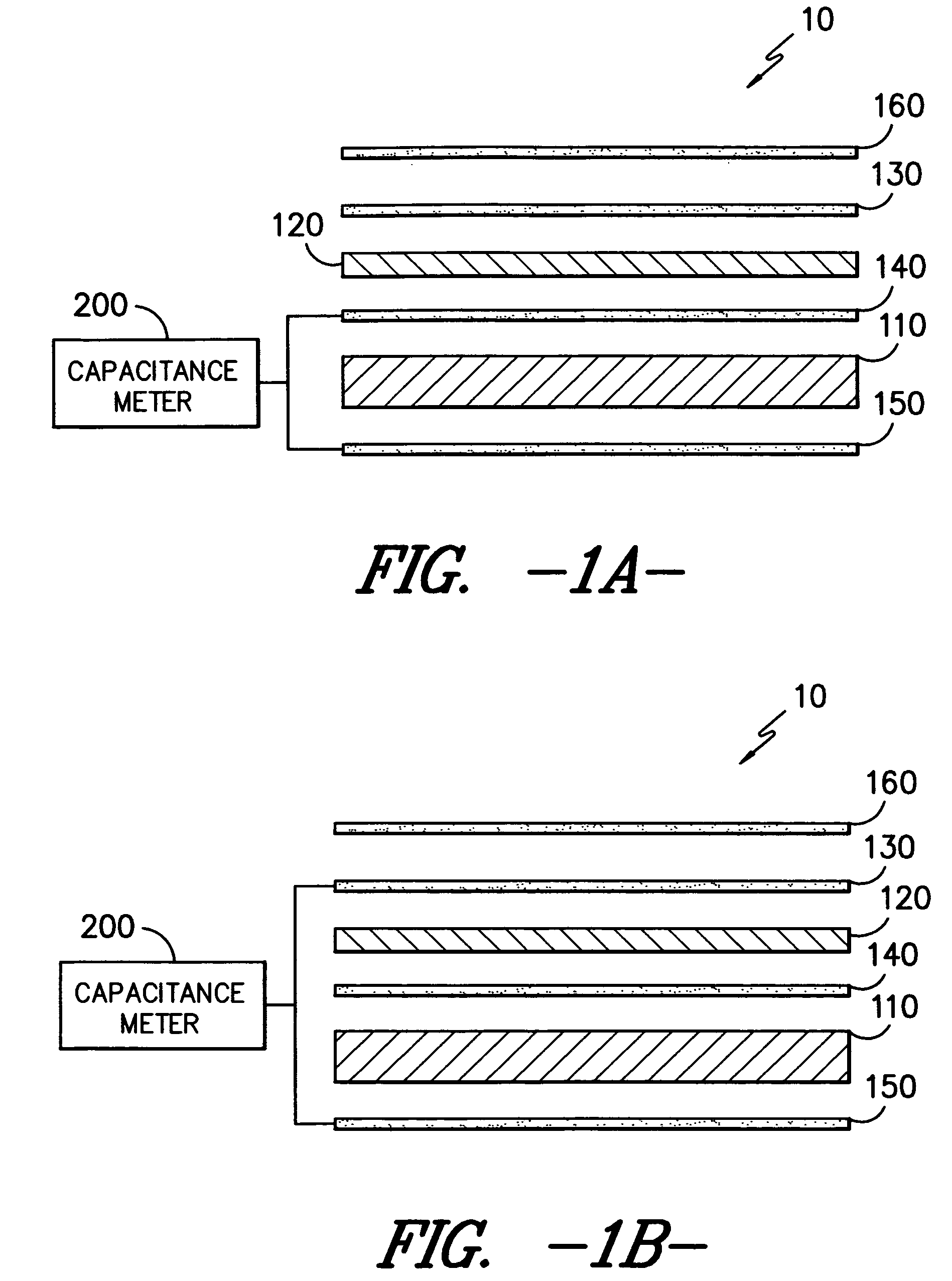 Flexible electroluminescent capacitive sensor