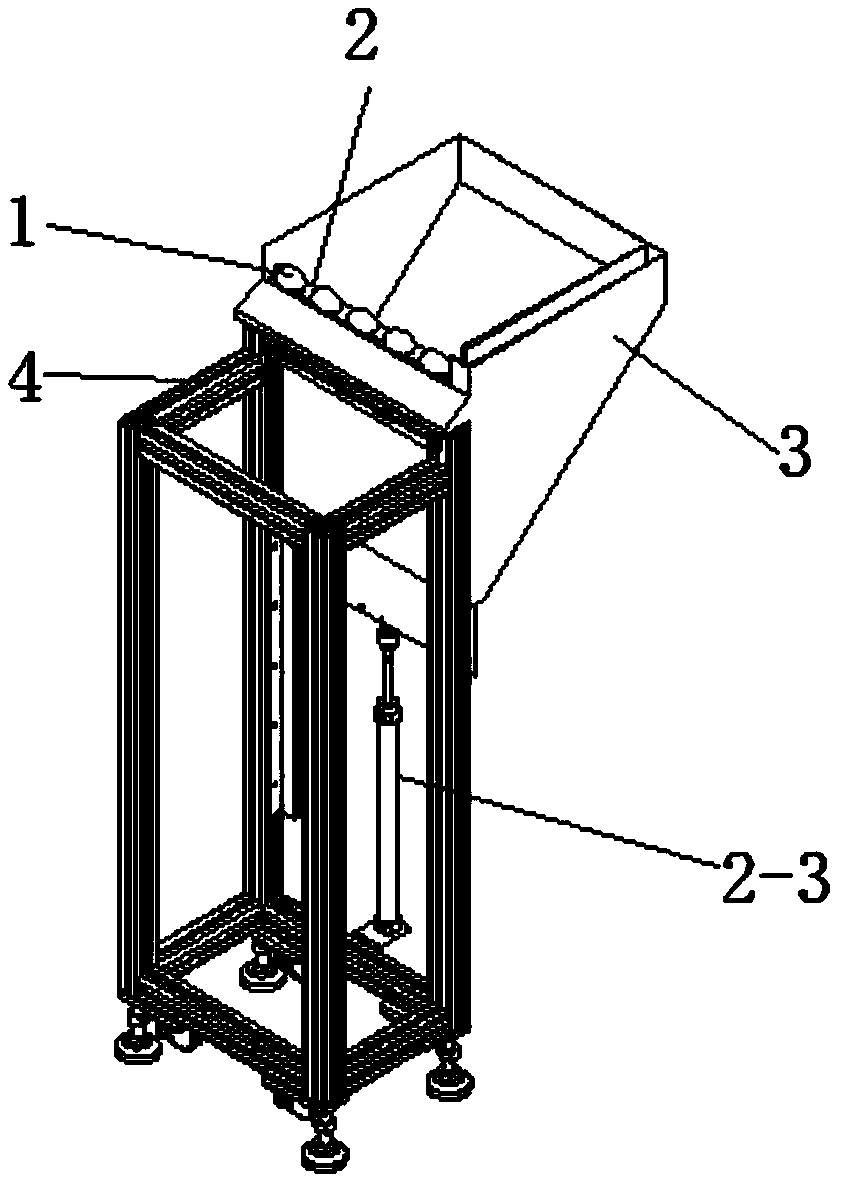 A salted egg quantitative distribution device