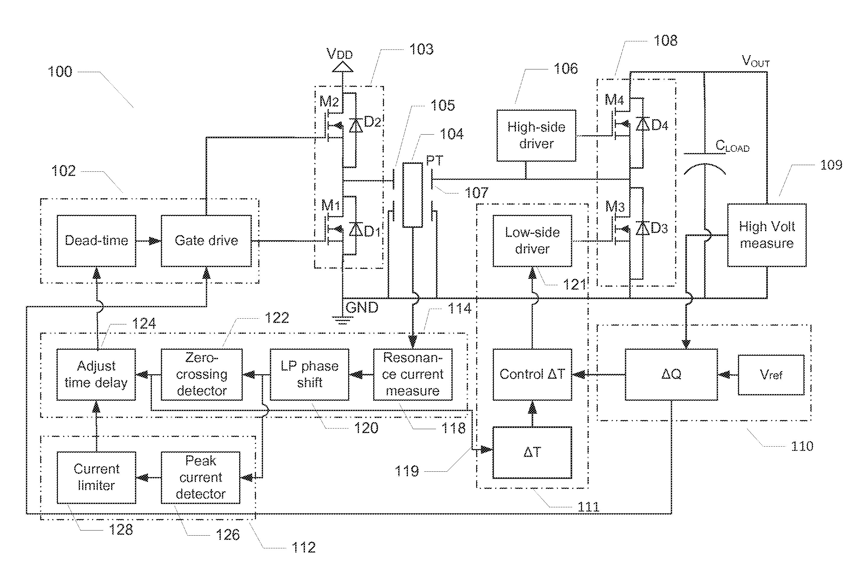 Piezoelectric power converter with bi-directional power transfer