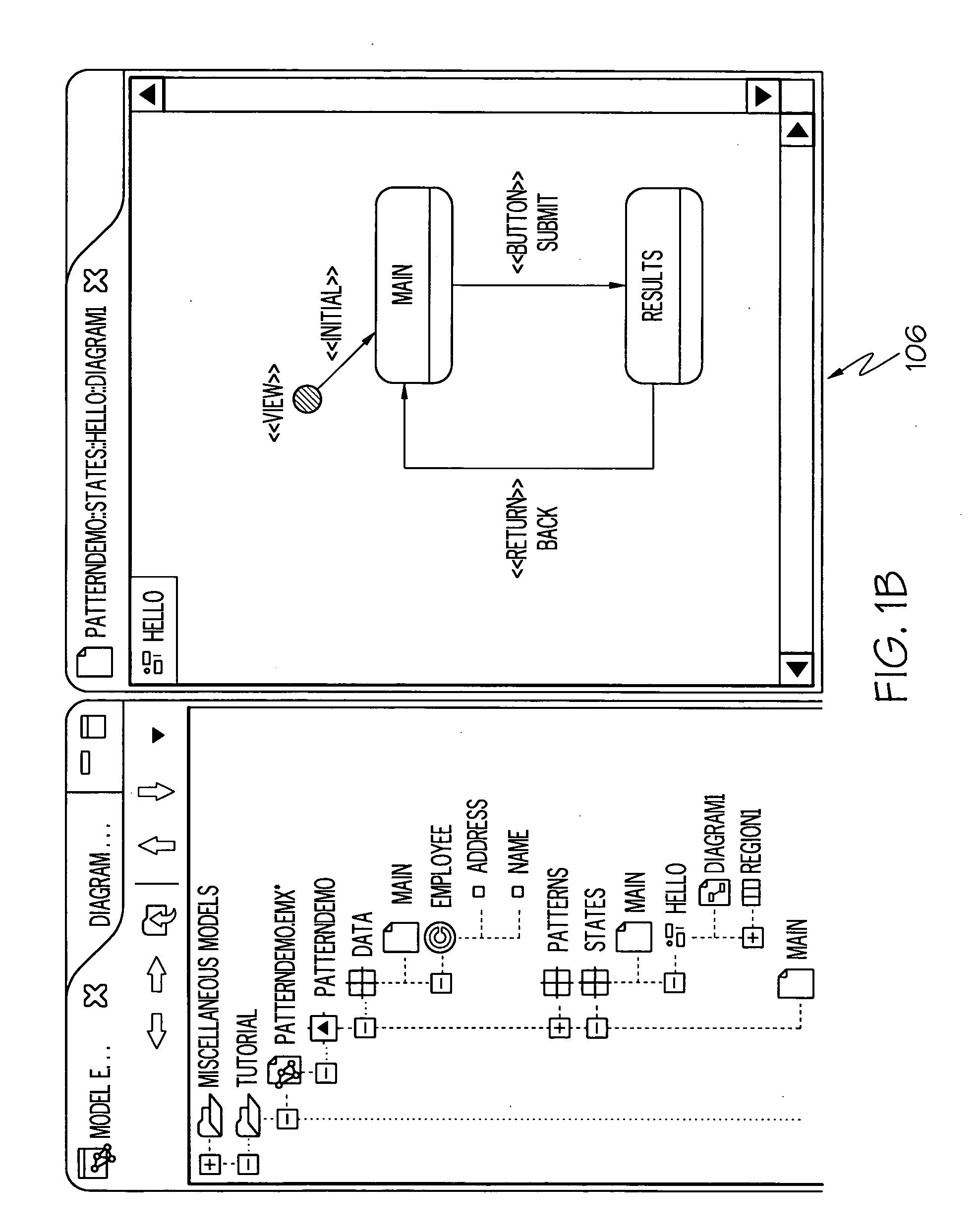 Use of UML state machines to model portal applications