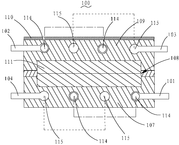 Redox flowing method of vanadium redox flow galvanic pile and galvanic pile