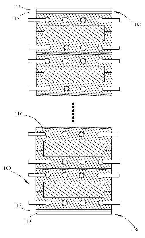 Redox flowing method of vanadium redox flow galvanic pile and galvanic pile