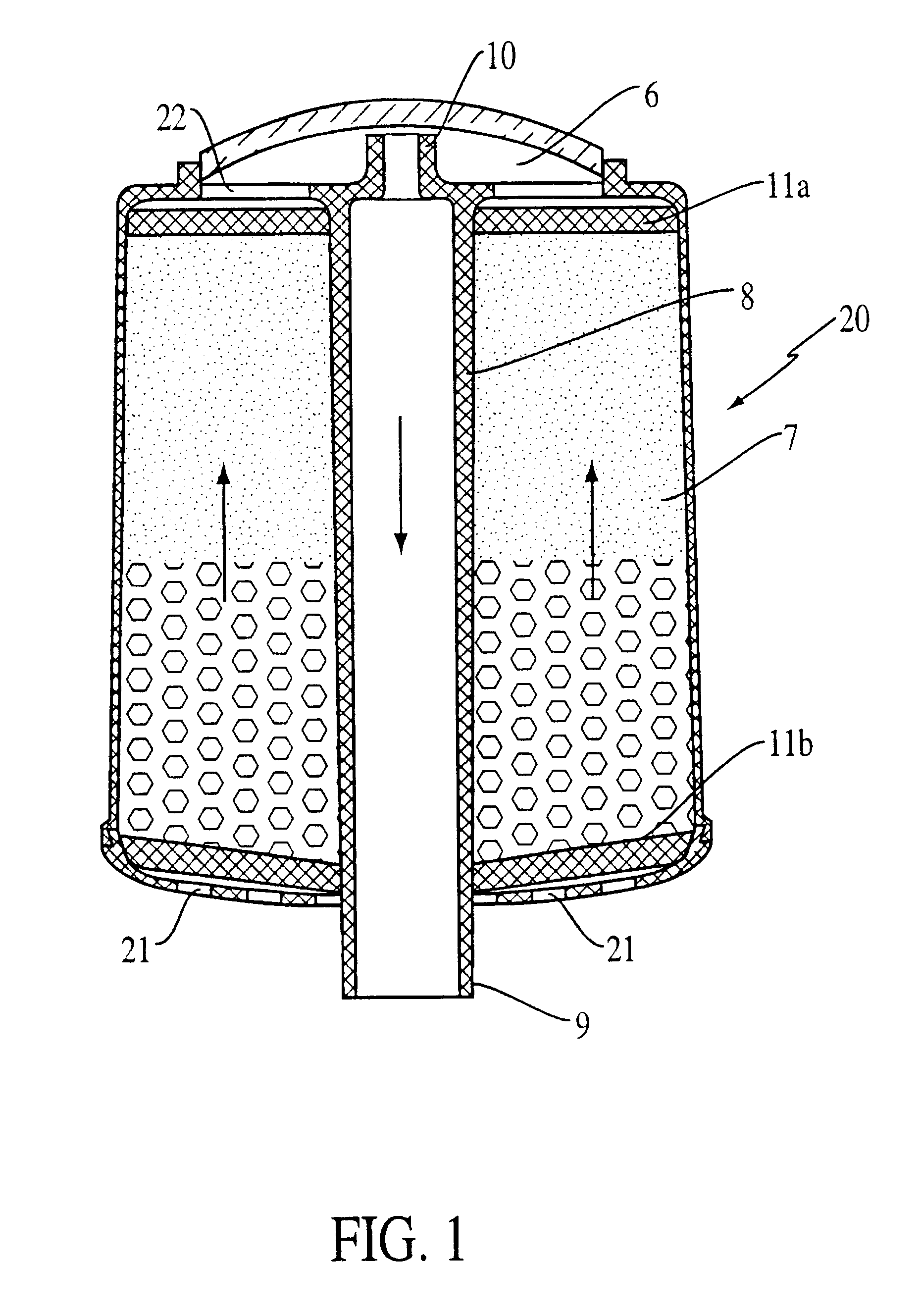 Filtration device for liquid purification