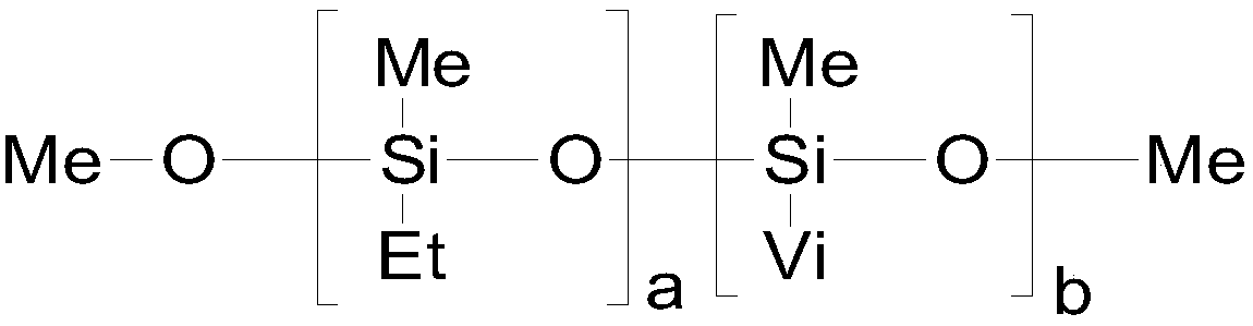 A kind of preparation method of high molecular weight poly(methylethyl-methylvinyl)siloxane